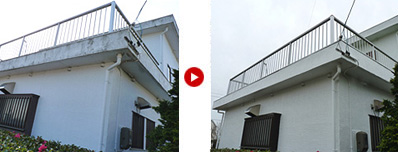 静岡県藤枝市のお客様の住宅塗替え前後写真