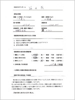 茨城県水戸市のお客様のアンケート用紙(小)