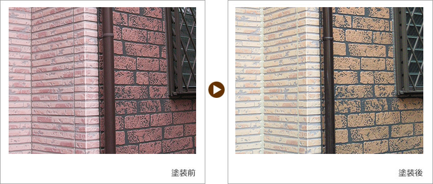 N様の家の塗装前、塗装後の写真02