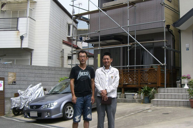 K様、伊吹塗装さんのツーショット写真