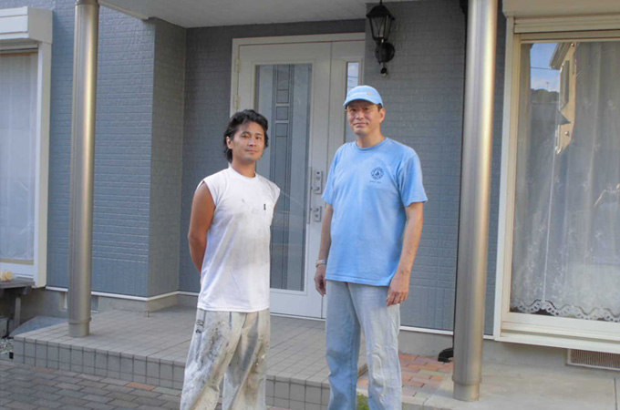 F様、サワペイントさんのツーショット写真