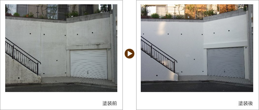 T様の家の塗装前、塗装後の写真02