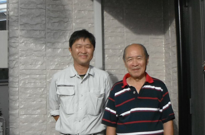 T様、松山塗装さんのツーショット写真